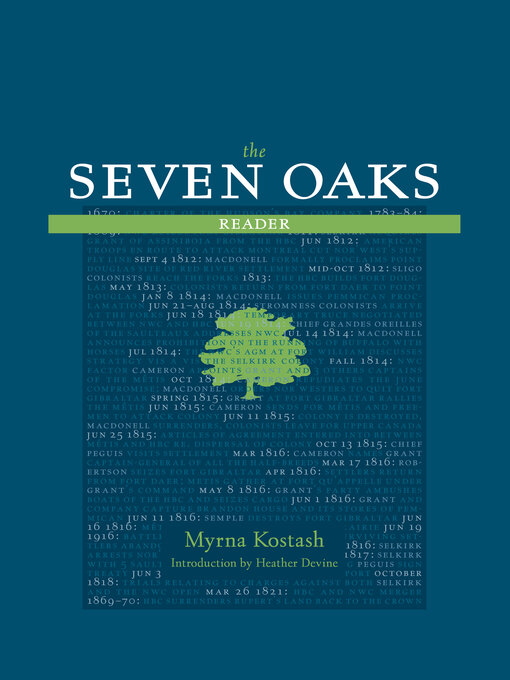 Title details for The Seven Oaks Reader by Myrna Kostash - Available